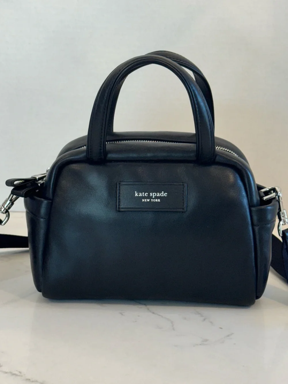 kate spade Black Puffed Satchel Handbag - Crossbody